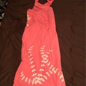NWOT Tropical Wrap halter dress